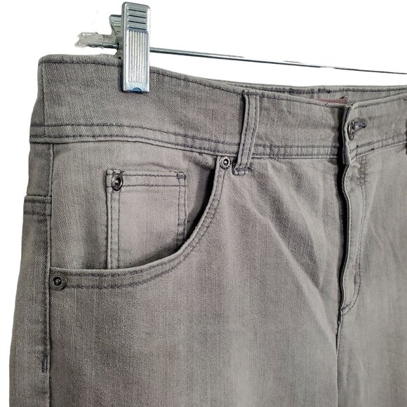 Chico's 2 Size L 12 Jeans Ankle Denim Stretch Mid Rise 5 Pocket - Picture 6 of 8